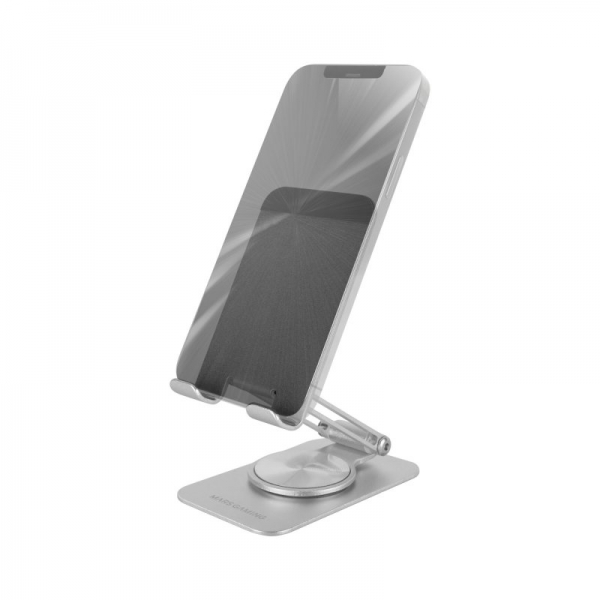 Mars Gaming MA-RSS Soporte para Smartphone - Aluminio ligero - Rotacion 360� - Ajuste altura 180� - 
