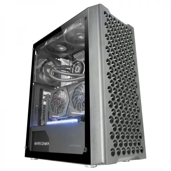 Mars Gaming MC-iPRO Caja Profesional - Cristal Templado - Flujo de Aire Superior - Compatible ATX - 