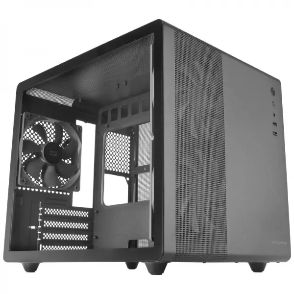 Mars Gaming MC-MPRO Caja Mini Tower Micro ATX, Mini-ITX - Lateral Cristal Templado - Tama�o HDD 2.5