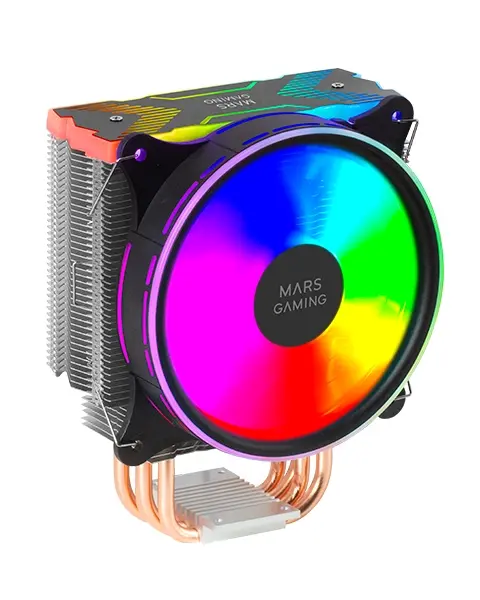 Mars Gaming MCPU-XU6 Disipador CPU - Doble torre - Ventiladores hibridos ultrasilenciosos - 6 heatpi