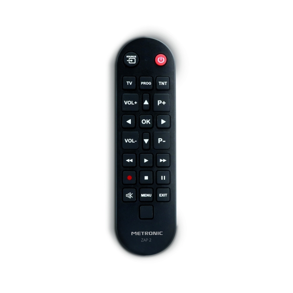 Metronic Mando a Distancia  Universal ZAP 2 Para TV + TDT - Color Negro