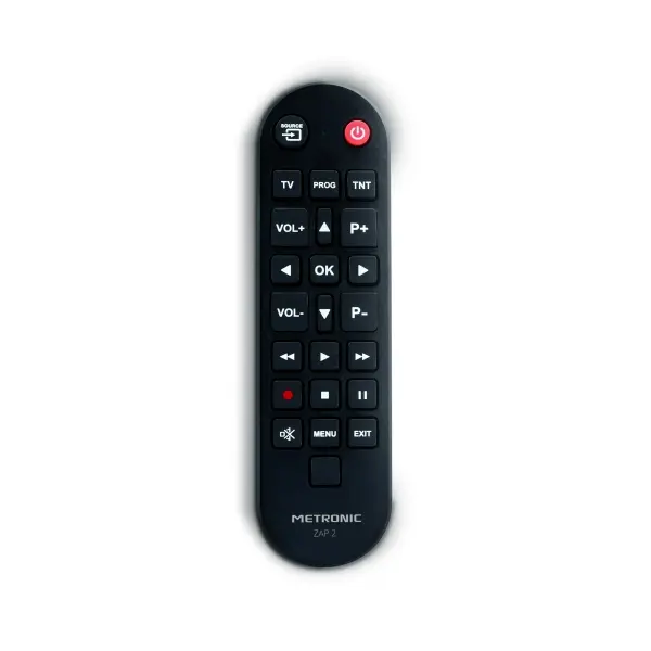 Metronic Mando a Distancia  Universal ZAP 2 Para TV + TDT - Color Negro