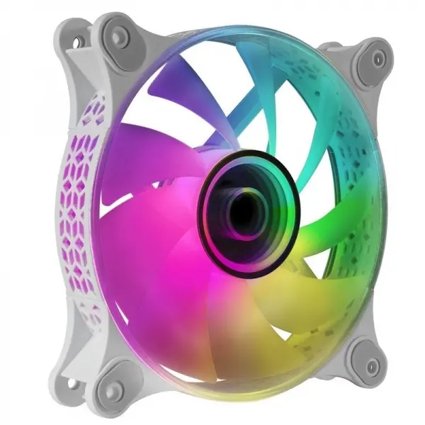 Mars Gaming MF-3D Ventilador ARGB - Efecto Espejo Infinito 3D - Iluminacion 360� - Compatible con Co