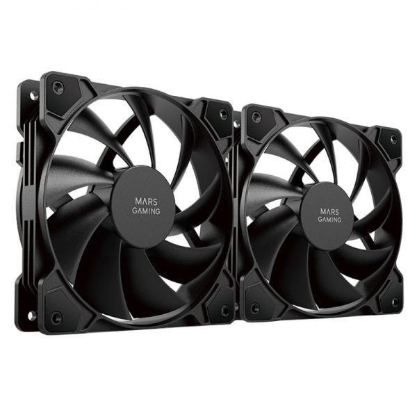 Mars Gaming MFPROX2W Ventiladores Profesionales - Ultra Silenciosos - Rodamientos FDB - Conectividad