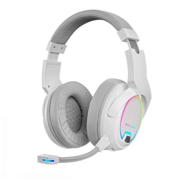 Mars Gaming MHW-100 Auriculares Inalambricos - Sonido Envolvente - Iluminacion ARGB - 40h de Bateria