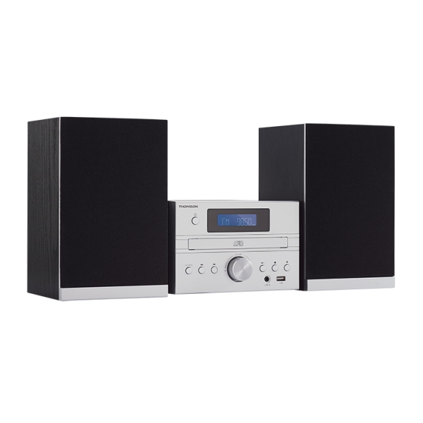 Thomson MIC122BT Micro Cadena Bluetooth - Reproductor de CD y Radio FM - Potencia Musical 50W - Tecn