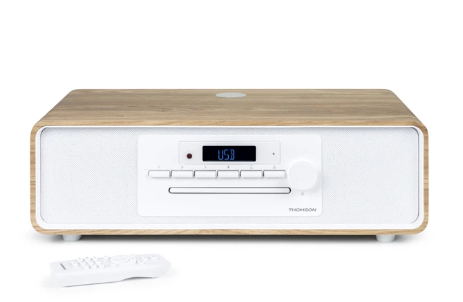 Thomson MIC300IBT Micro Cadena 60W Bluetooth 5.0 - Reproductor de CD, Radio FM, Reproductor USB (MP3