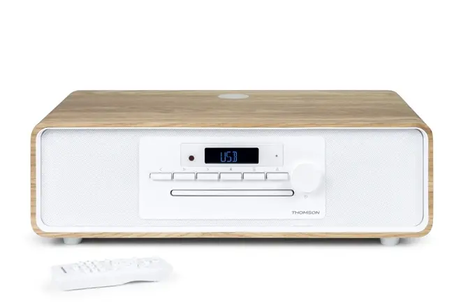 Thomson MIC300IBT Micro Cadena 60W Bluetooth 5.0 - Reproductor de CD, Radio FM, Reproductor USB (MP3