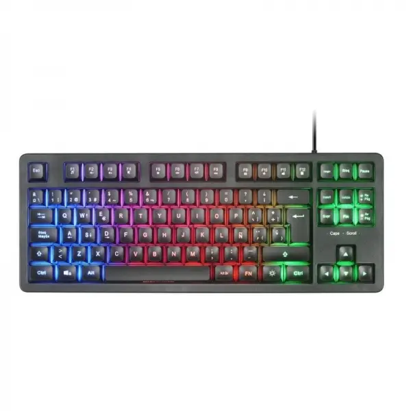 Mars Gaming MK023 Teclado Gaming - Tecnologia H-Mech RED - Iluminacion FRGB LED - Anti-Ghosting - Co
