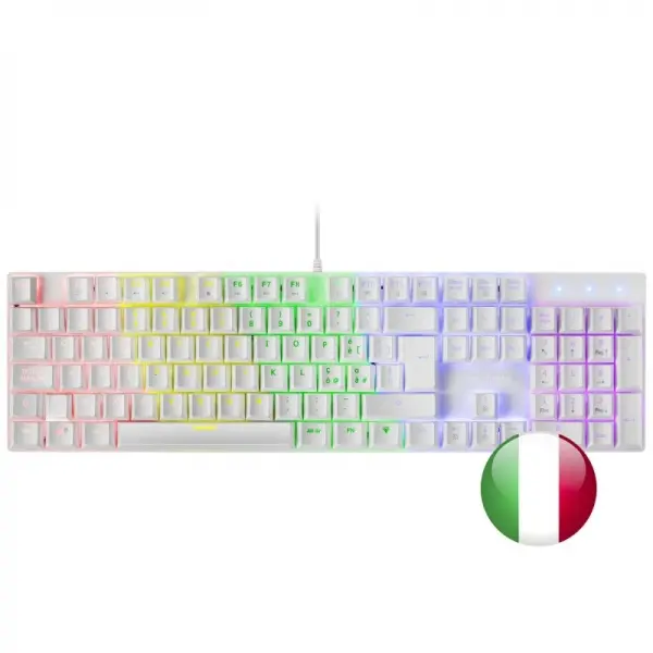 Mars Gaming MK422 Teclado Gaming Mecanico - Iluminacion RGB 12 Modos - Teclas Imborrables - Switches