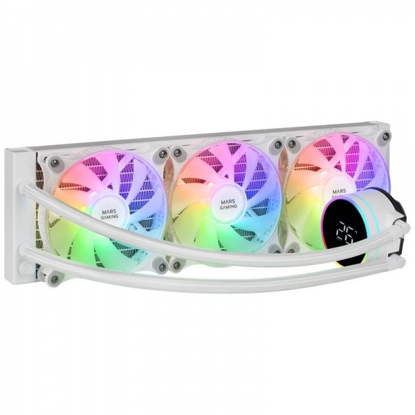 Mars Gaming ML-LCD360 Refrigeracion Liquida ARGB - Tres Ventiladores 120mm - Pantalla LCD Temperatur