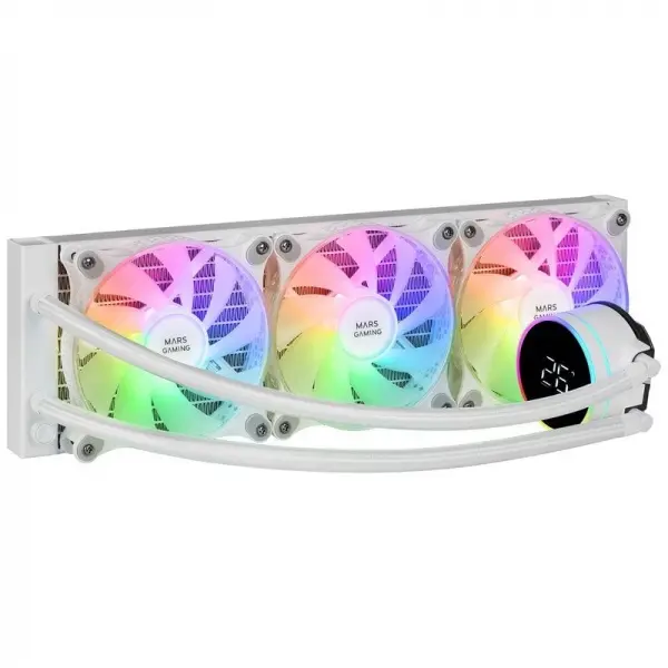 Mars Gaming ML-LCD360 Refrigeracion Liquida ARGB - Tres Ventiladores 120mm - Pantalla LCD Temperatur