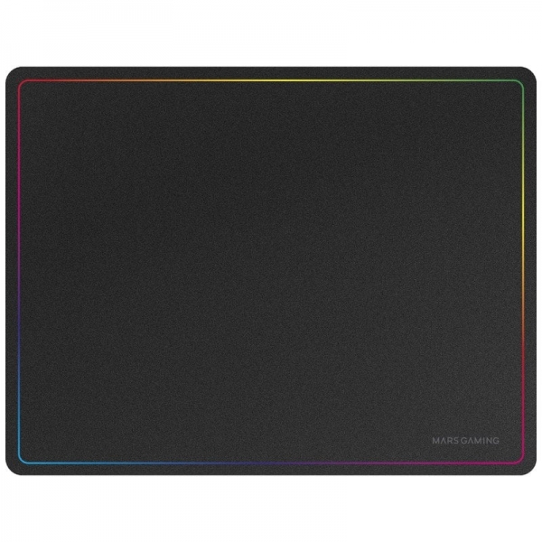 Mars Gaming Alfombrilla Gaming Nanotextil - Deslizamiento Suave - Efecto Rainbow - Base Antideslizan
