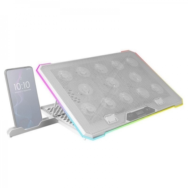 Mars Gaming MNBC13 Base de Refrigeracion Avanzada - 13 Ventiladores Ultrasilenciosos - Iluminacion R