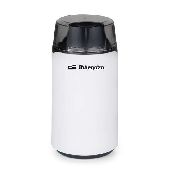 Orbegozo MO 3200 Molinillo de Cafe - Potencia de 200W para Molienda Fina - Cuchilla de Acero Inoxida