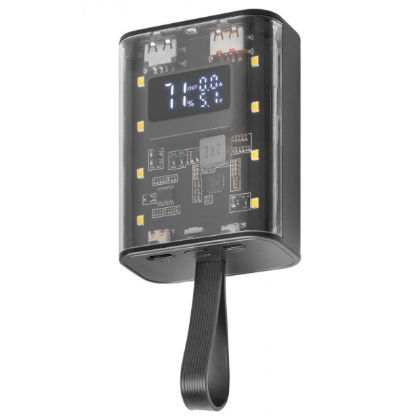 Mars Gaming MPK-10K Power Bank - 10000mAh - Carga Rapida QC3.0 & PD3.0 - Linterna LED - Pantalla de 