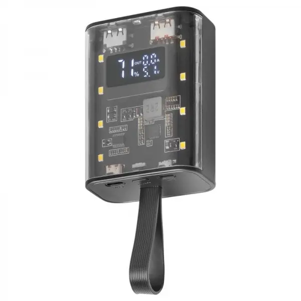 Mars Gaming MPK-10K Power Bank - 10000mAh - Carga Rapida QC3.0 & PD3.0 - Linterna LED - Pantalla de 