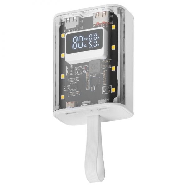 Mars Gaming MPK-10K Power Bank - 10000mAh - Carga Rapida QC3.0 & PD3.0 - Linterna LED - Carga 3 Disp