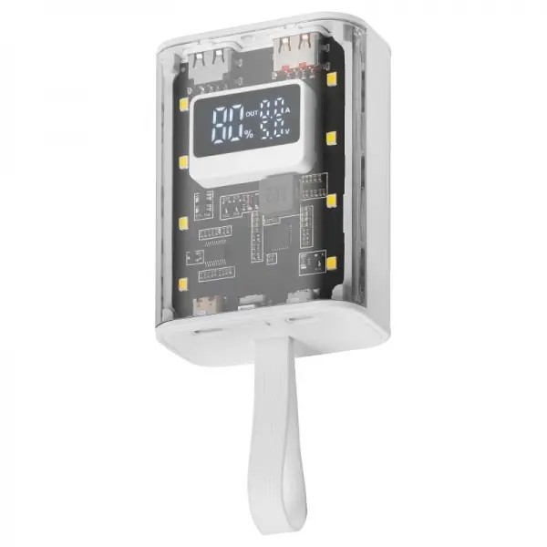 Mars Gaming MPK-10K Power Bank - 10000mAh - Carga Rapida QC3.0 & PD3.0 - Linterna LED - Carga 3 Disp