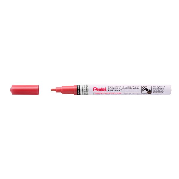 Pentel Paint Marker Marcador de Pintura - Punta Fina 2.9mm - Permanente en todas las Superficies - R