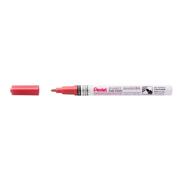 Pentel Paint Marker Marcador de Pintura - Punta Fina 2.9mm - Permanente en todas las Superficies - R