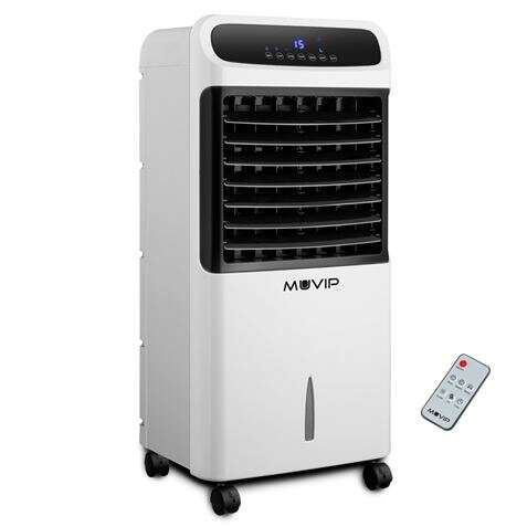 Muvip Climatizador 12 Litros 80W High Power - 3 Velocidades - Pantalla LED - Temporizador - Caudal d