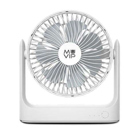 Muvip Ventilador de Sobremesa Portatil 5.5W 18cm de Diametro - 3 Velocidades - Angulo Ajustable hast