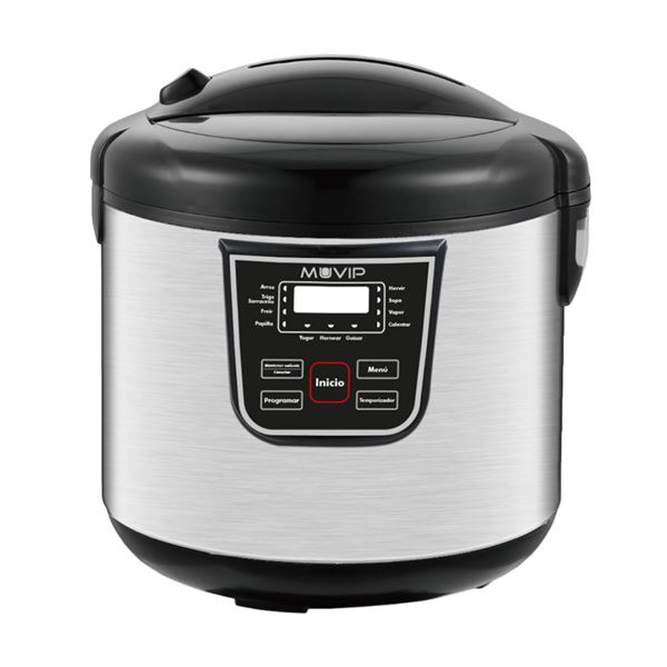 Muvip Olla a Presion Electrica - 5 Litros - 11 Programas Disponibles - 900W - Display LED - Acero In