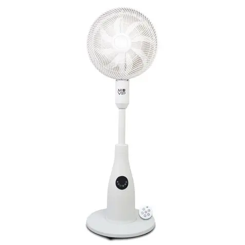 Muvip Ventilador de Pie 80W 8 Aspas - 7 Velocidades - Nebulizador - Funcion de Oscilacion - Luz LED 