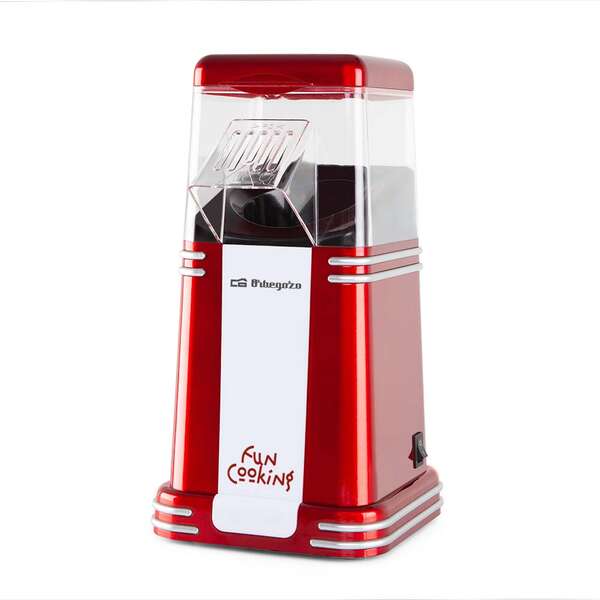 Orbegozo PA 4350 Palomitero Vintage - Prepara Palomitas en 3 Minutos - Dise�o Retro y Saludable - Po