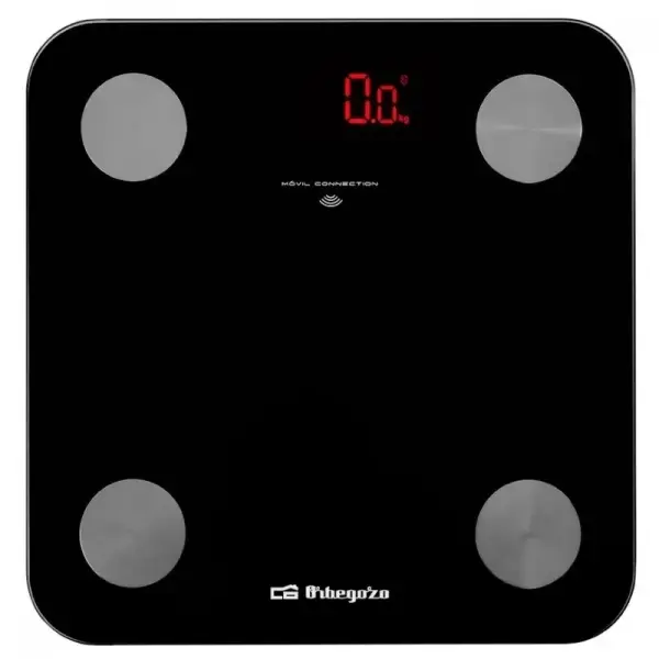 Orbegozo PB 3000 Bascula Electronica de Ba�o - Dise�o de Cristal - Pantalla LED - Activacion Tactil 