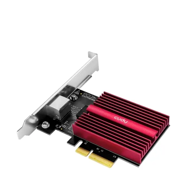 Cudy Adaptador de Red PCIe - Velocidad hasta 10 Gbps - Autoadaptativo - PCI Express 3.0 x4 - Color N