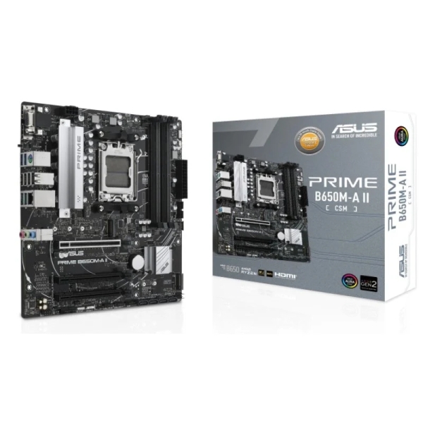 Asus Prime B650M-A II-CSM Placa Base AMD5 4x DDR5 - HDMI, M.2, 4x Sata III, USB 2.0, 3.2, RJ-45, Dis