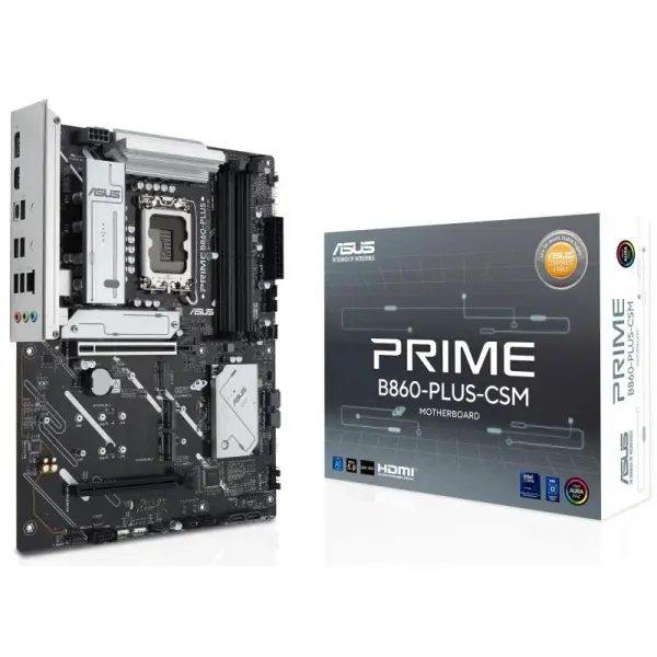 Asus Prime B860-A-PLUS-CSM Placa Base LGA 1851 - 4x DDR5, 3x M2, 4x Sata III, PCIe 4.0, USB 2.0, 3.2