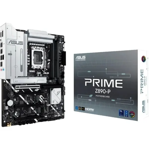 Asus Prime Z890-P Placa Base LGA 1851 - HDMI, DisplayPort, PCIe 4.0 y 5.0, M2, 4x Sata III, USB 2.0,