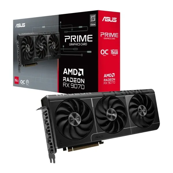Asus Prime Radeon RX 9070 OC Edition Tarjeta Gr�fica 16GB GDDR6