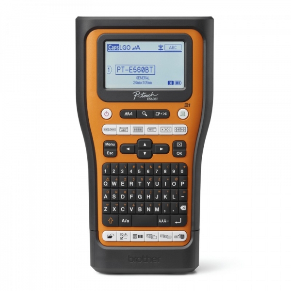 Brother PT-E560BTVP Rotuladora Electronica Bluetooth - Con Conexion a PC - Pantalla LCD - Ancho Max.