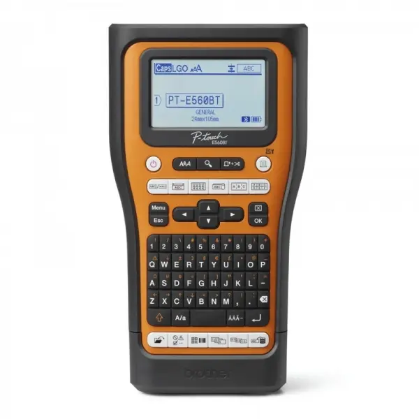 Brother PT-E560BTVP Rotuladora Electronica Bluetooth - Con Conexion a PC - Pantalla LCD - Ancho Max.