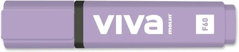 Molin Viva Marcador Fluorescente - Trazo entre 1 y 5mm - Tinta con Base de Agua - Color Violeta