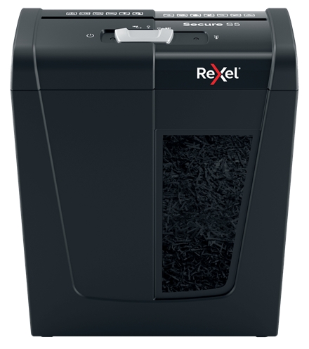 Rexel Secure S5 Destructora de Papel Manual Corte en Tiras - Destruye hasta 5 Hojas - 10L