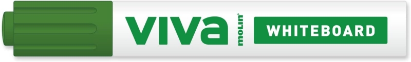 Molin Viva Rotulador para Pizarra Blanca - Punta Redonda de Fibra Sintetica - Trazo 3mm - Tinta con 