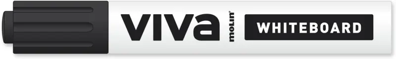 Molin Viva Rotulador para Pizarra Blanca - Punta Redonda de Fibra Sintetica - Trazo 3mm - Tinta con 