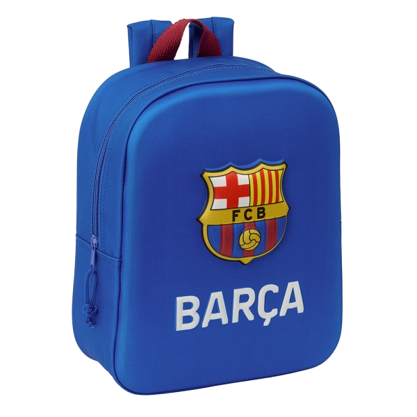 Safta F.C. Barcelona Mochila Guarderia 3D - Asa de Mano - Compartimento Principal con Cremallera - 2