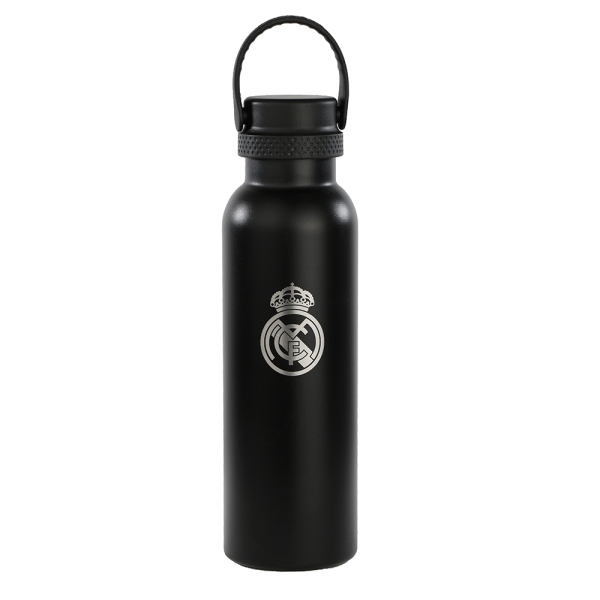 Safta Real Madrid 2� Equipacion 24/25 Botella Reutilizable 600ml - Doble Pared con Aislamiento - Bas