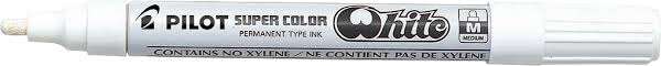 Pilot Super Color Rotulador Permanente - Punta de 4,5mm de Poliacetal - Tinta muy Densa y Opaca - Cu