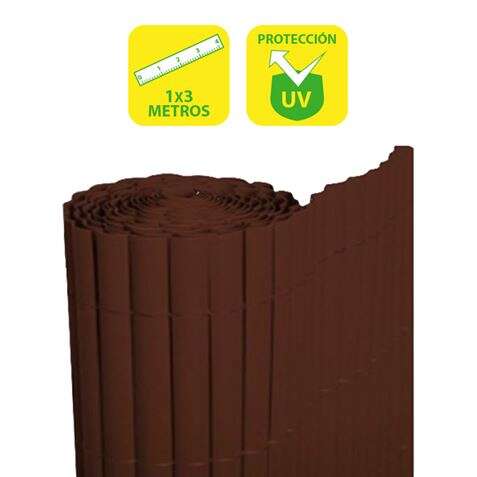 SunGarden Ca�izo Plastico Doble Cara 1x3m - Color Marron Oscuro