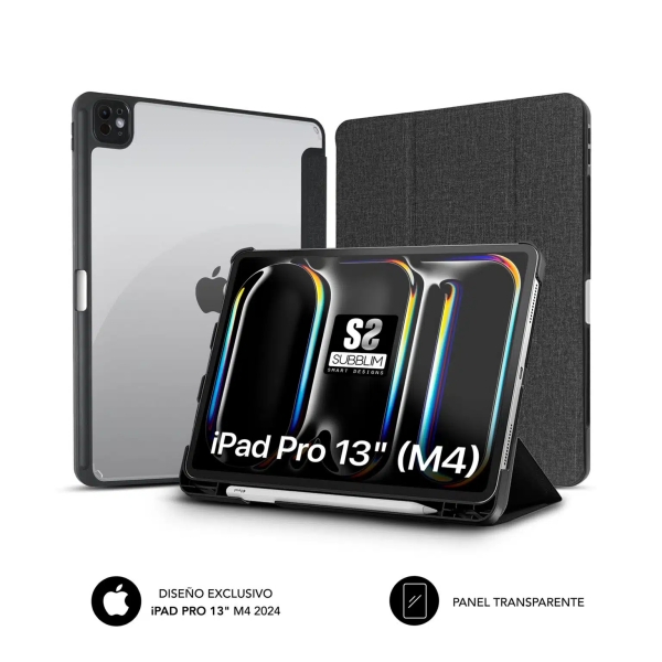 Subblim Funda Exclusiva para iPad Pro 13? M4 2024 - Cierre Magnetico - Bordes Reforzados - 2 Posicio