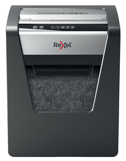 Rexel Momentum X415 Destructora de Papel Manual Corte Confeti - Destruye hasta 15 Hojas - 23L