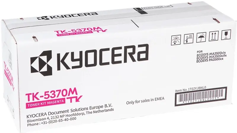 Kyocera TK5370 Magenta Cartucho de Toner Original - 1T02YJBNL0/TK5370M