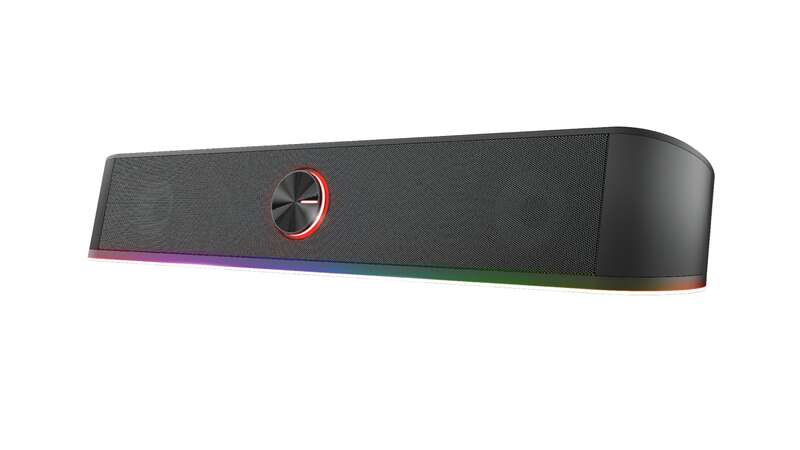 Trust GXT 619 Thorne Barra de Sonido Gaming 12W - Iluminacion RGB - Jack 3.5mm - Control de Volumen 